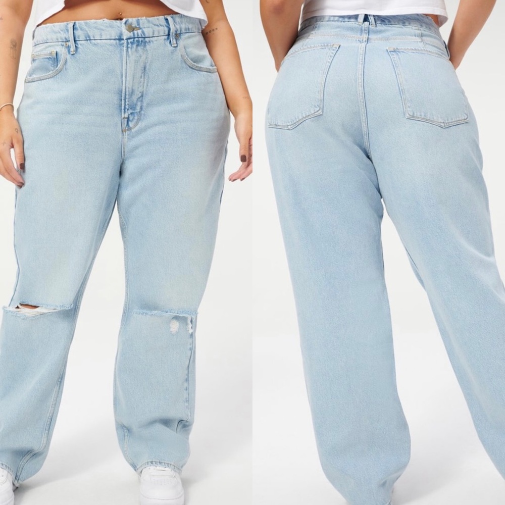 NWT GOOD AMERICAN GOOD 90’s JEANS